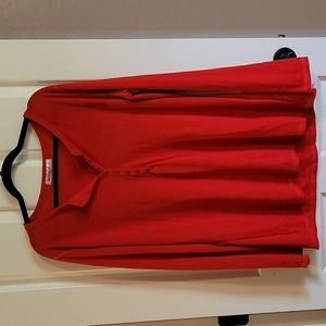 Red Long Sleeve Tee 3XL